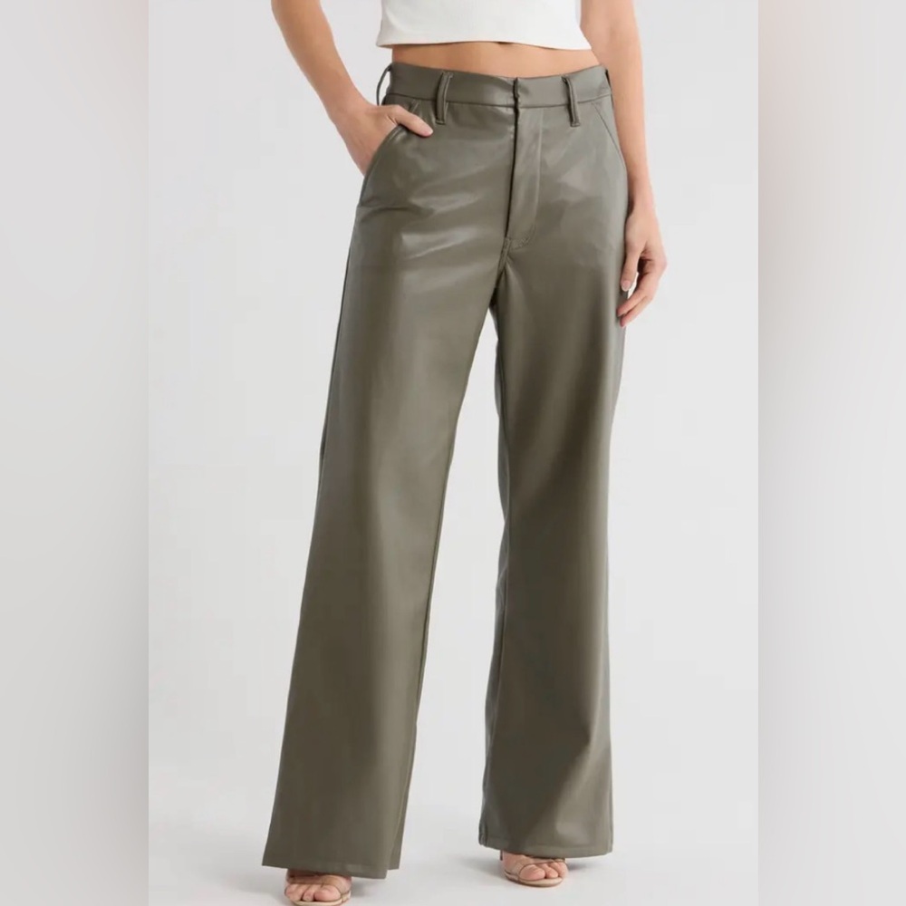 *Brand new with tags* MOTHER Faux Leather Pants in Cinder Block